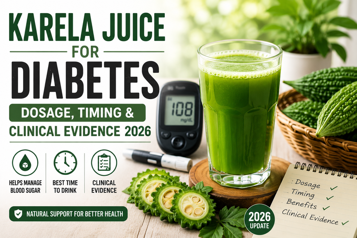 Karela Juice for Diabetes: Dosage, Timing and Clinical Evidence 2026