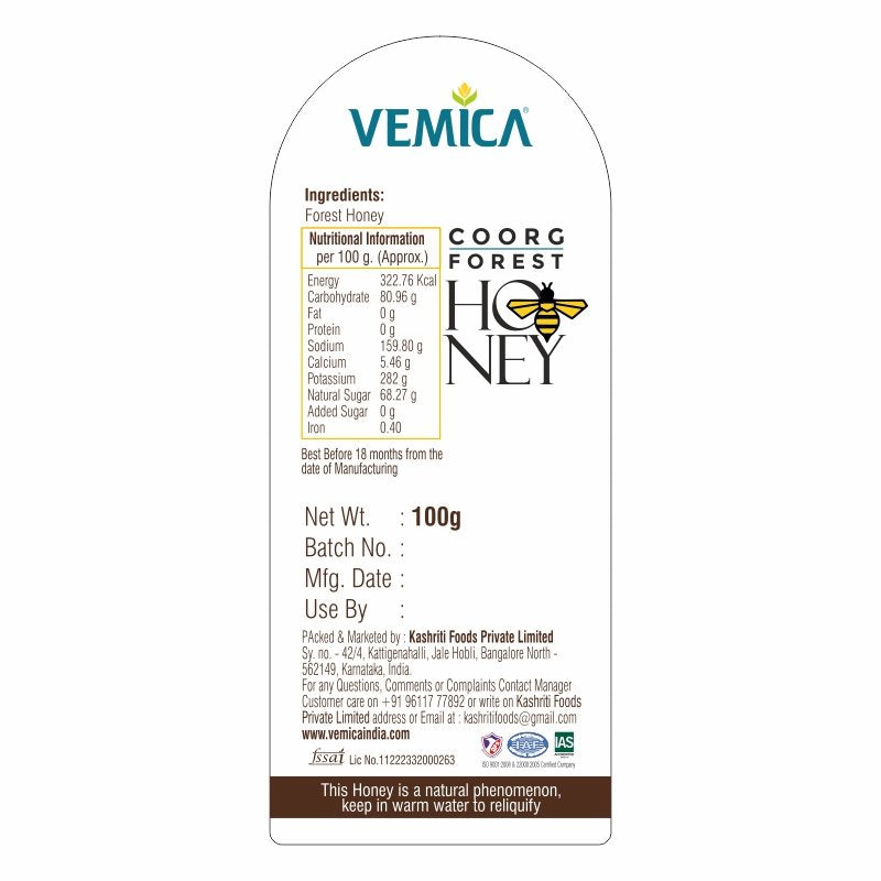 Buy Vemica Honey back side