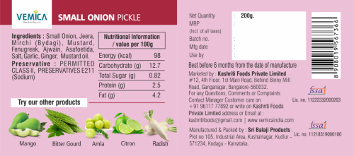 Small Onion Pickle back side