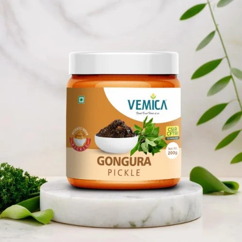 Andhra Special Pickle Combo – Gongura Pickle, Drumstick Pickle, Tamarind Pickle (3 x 200g)