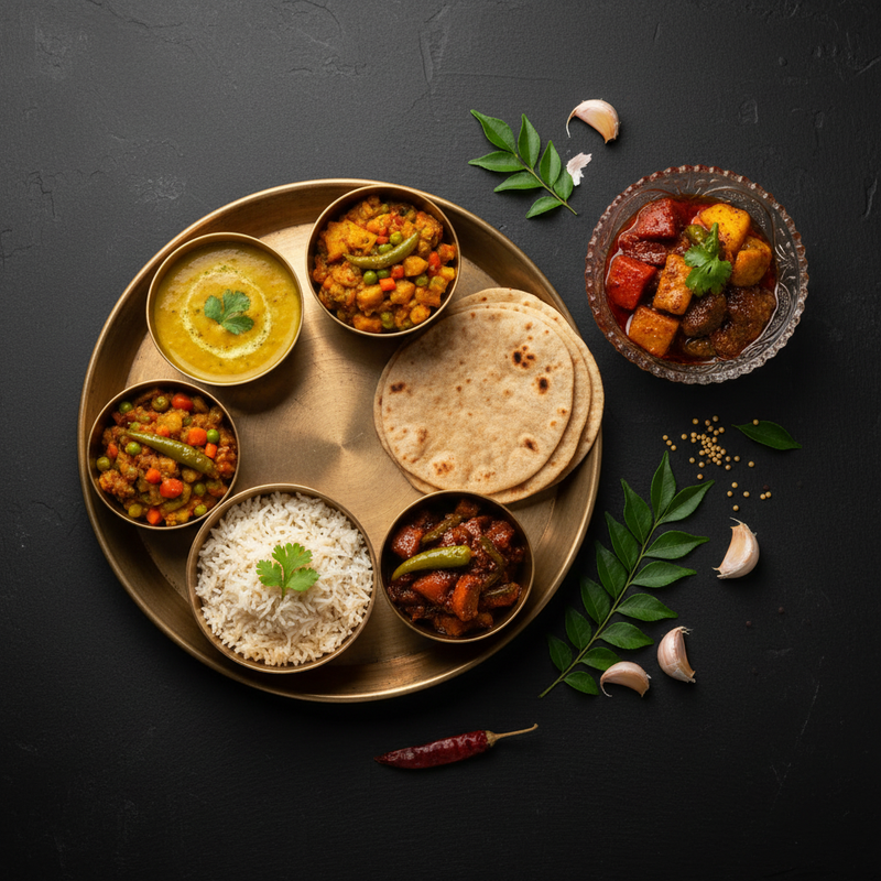 Thali with Pickle Combo