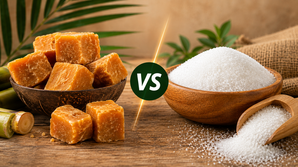 Jaggery vs Sugar