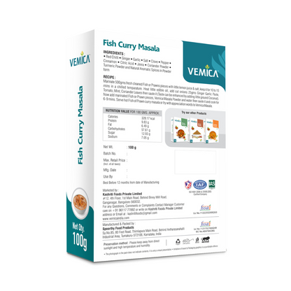 Fish Curry Masala back side