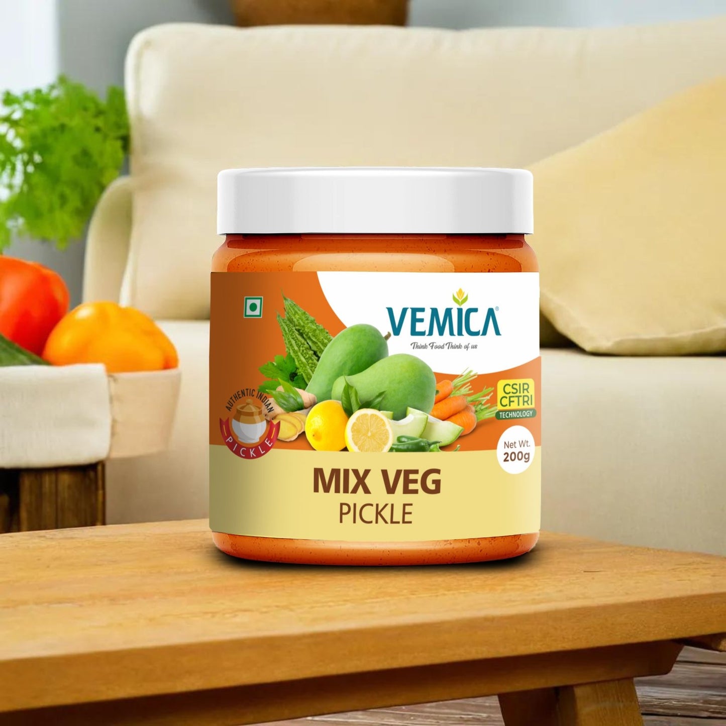 Veg Pickle Combo Pack – Mixed Veg Pickle, Drumstick Pickle, Radish Pickle, Amla Pickle (3 x 200g)