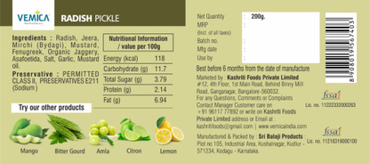 Radish Pickle back side