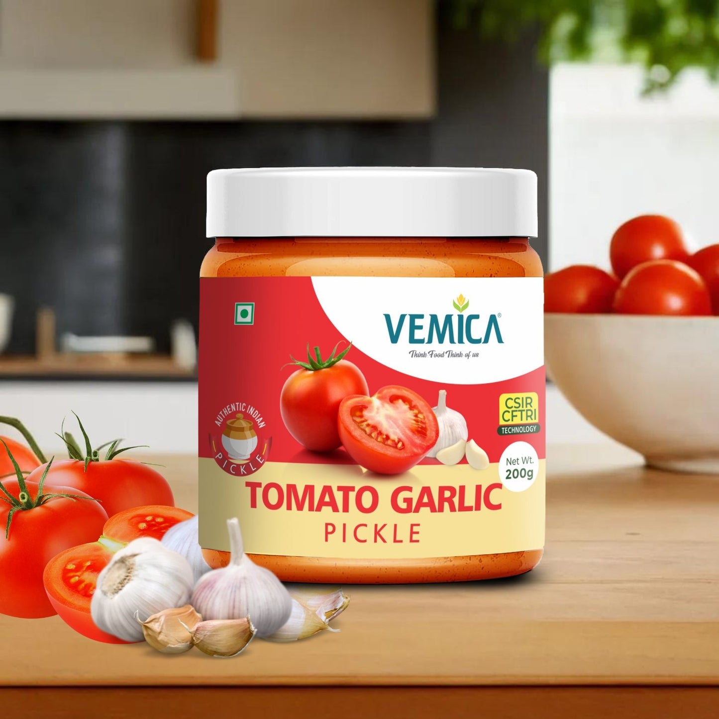 Garlic Special Combo – Garlic Pickle, Tomato Garlic Pickle, Ginger Garlic Paste (3 x 200g)