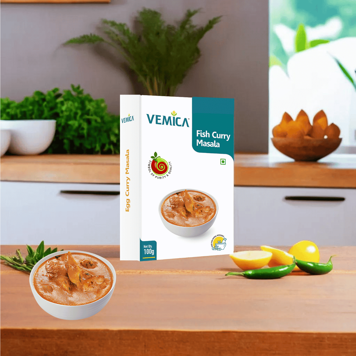 Kerala Kitchen Combo – Fish Curry Masala, Garam Masala, Coriander Powder (3 x 100g) & Citron Pickle 200g