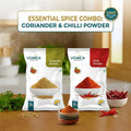 South Indian Spice Box – Chilli Powder (500g) & Coriander Powder 500g  | Must-Have Traditional Spice Set
