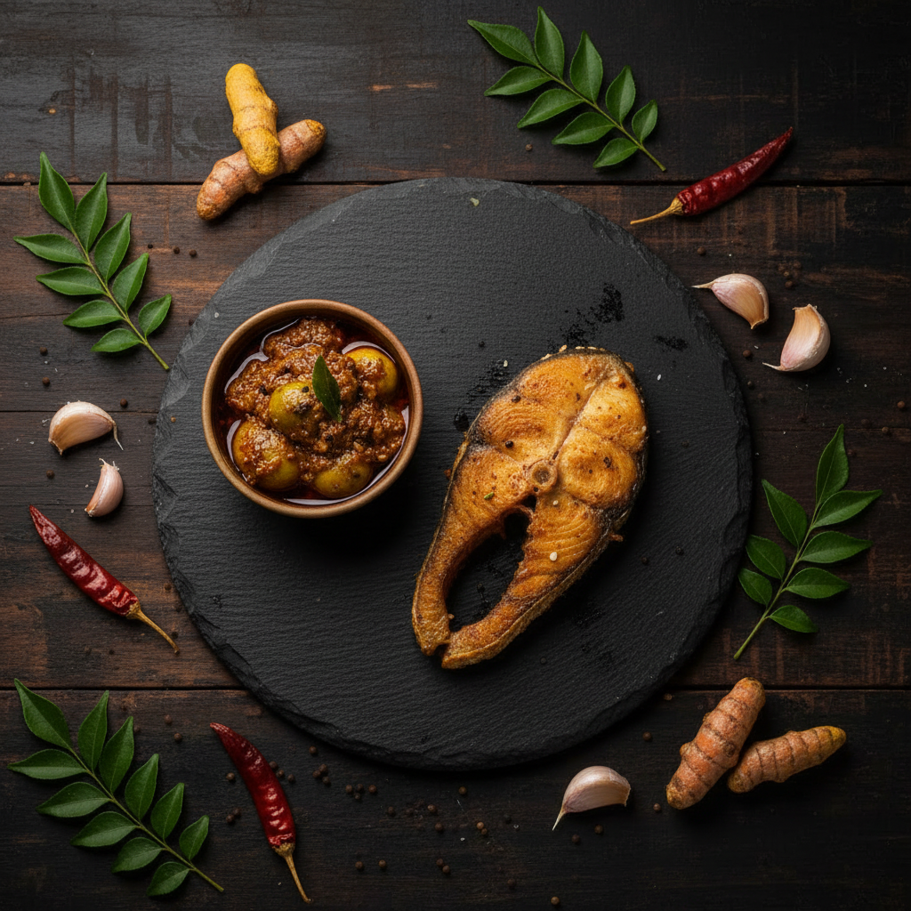 Fish with Lime Pickle