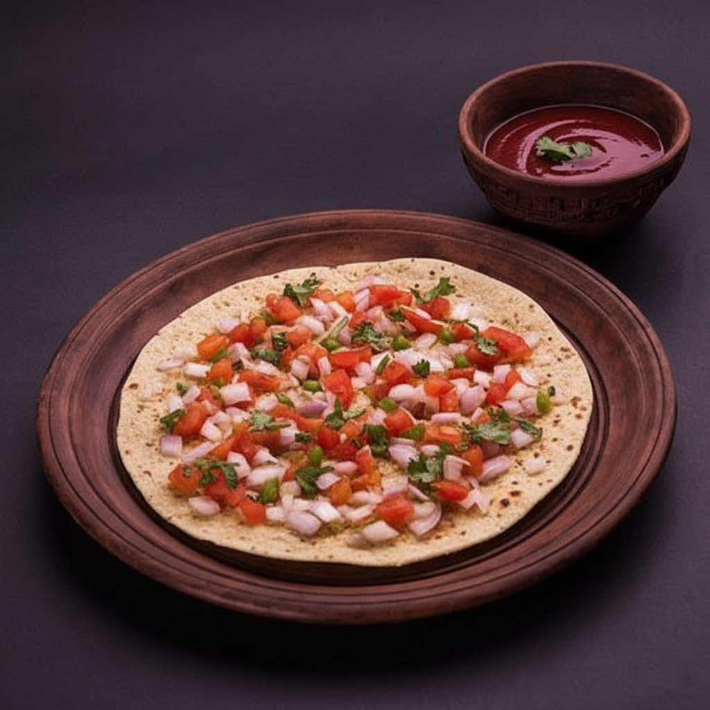Flatbread with Ketchup