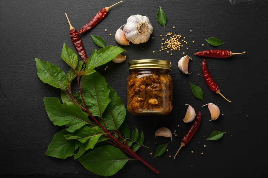 Gongura Pickle Single Jar