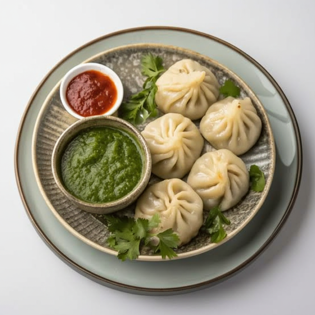 Momos with Sauce