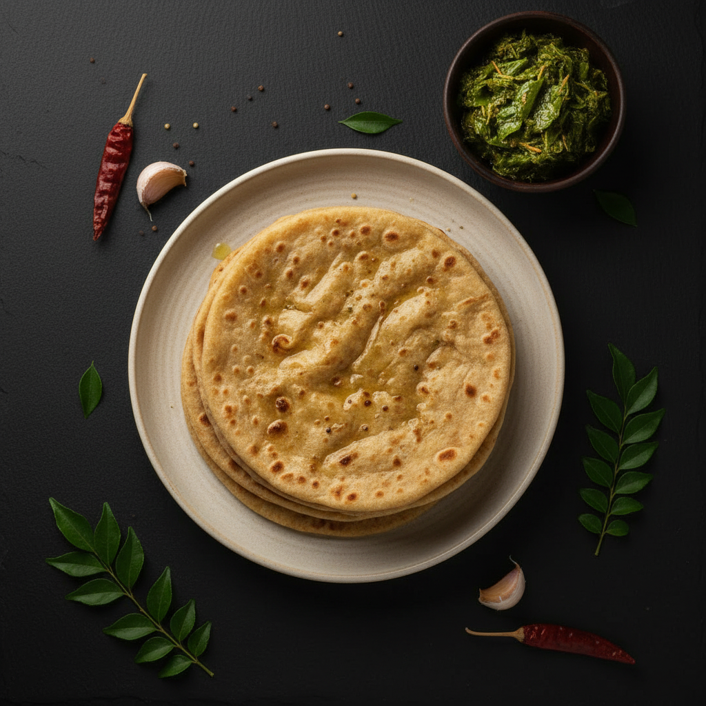 Roti with Gongura Pickle