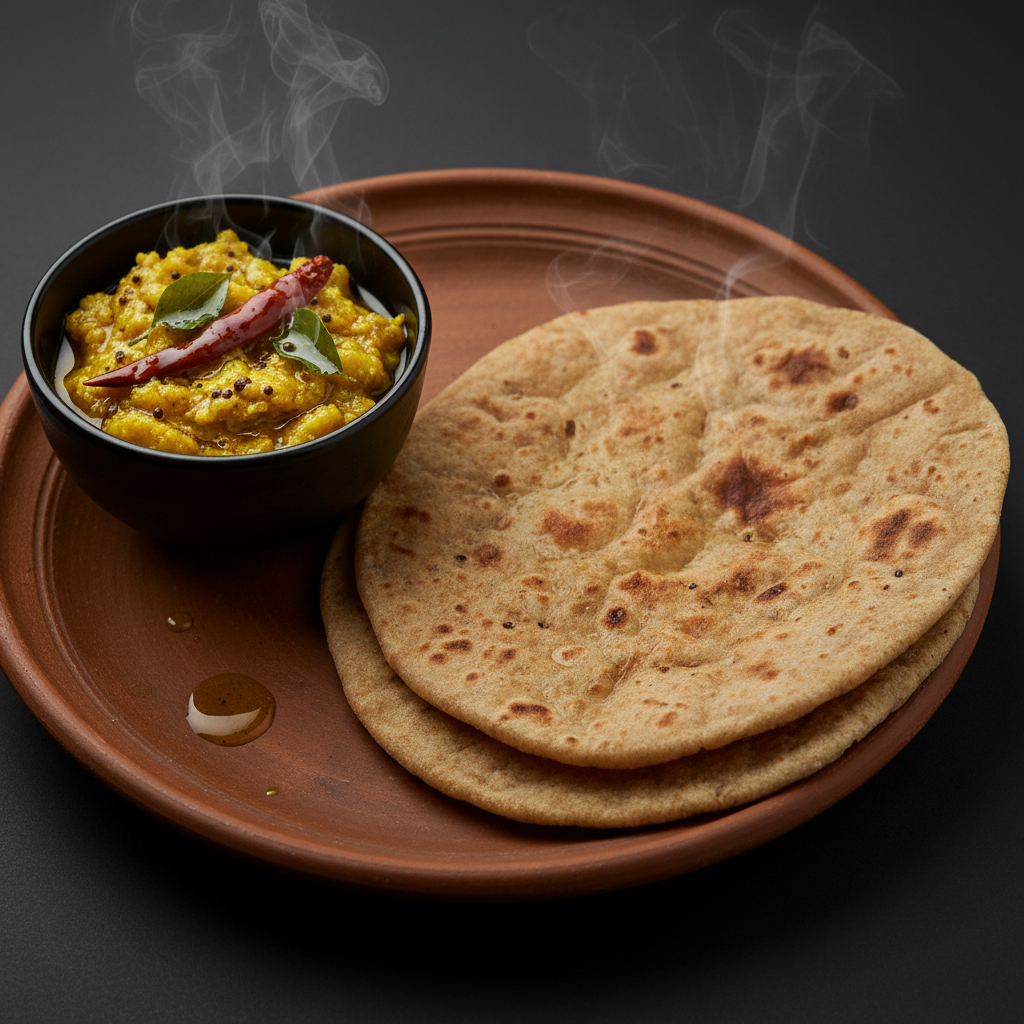 Roti with Lemon Pickle