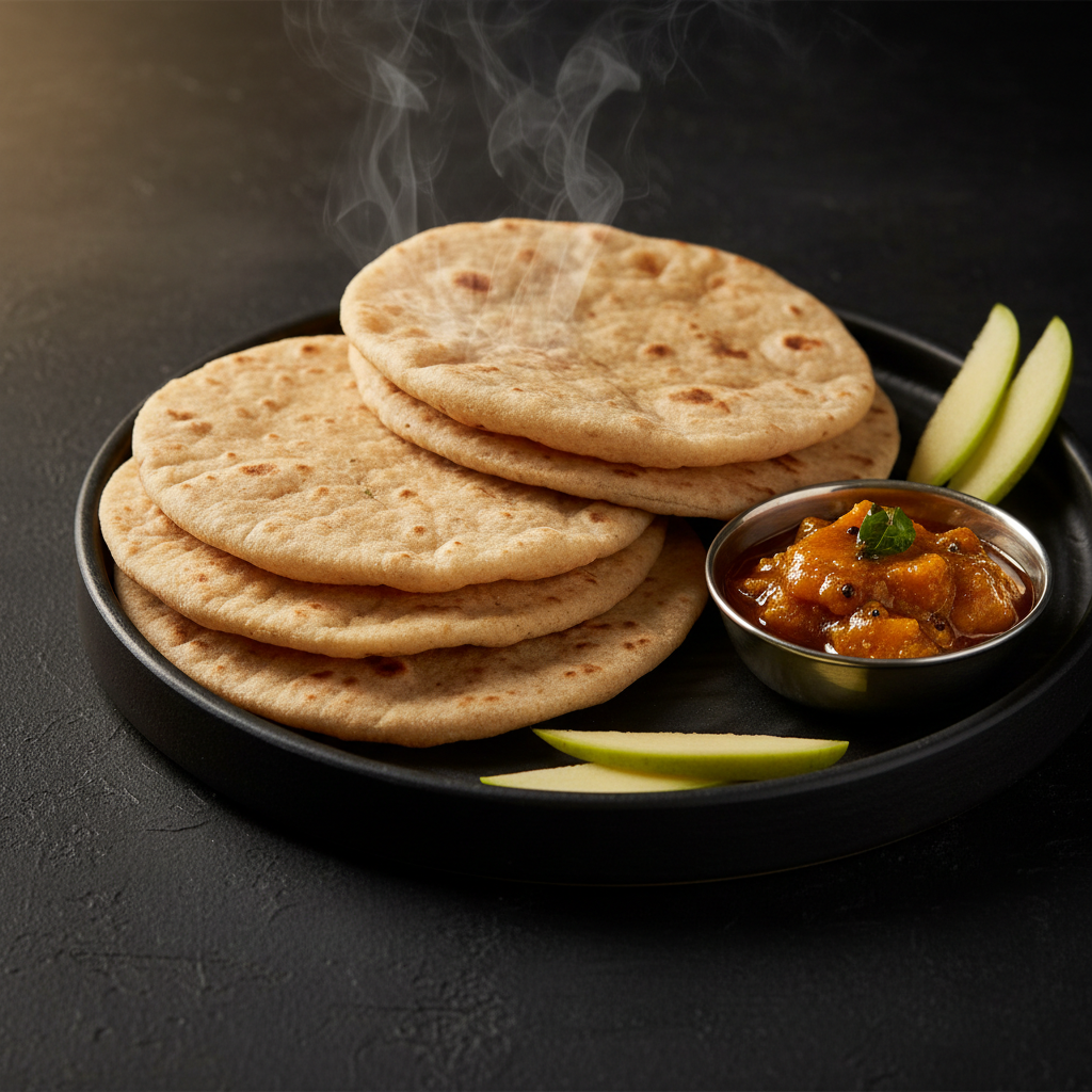 Roti with Mango Pickle