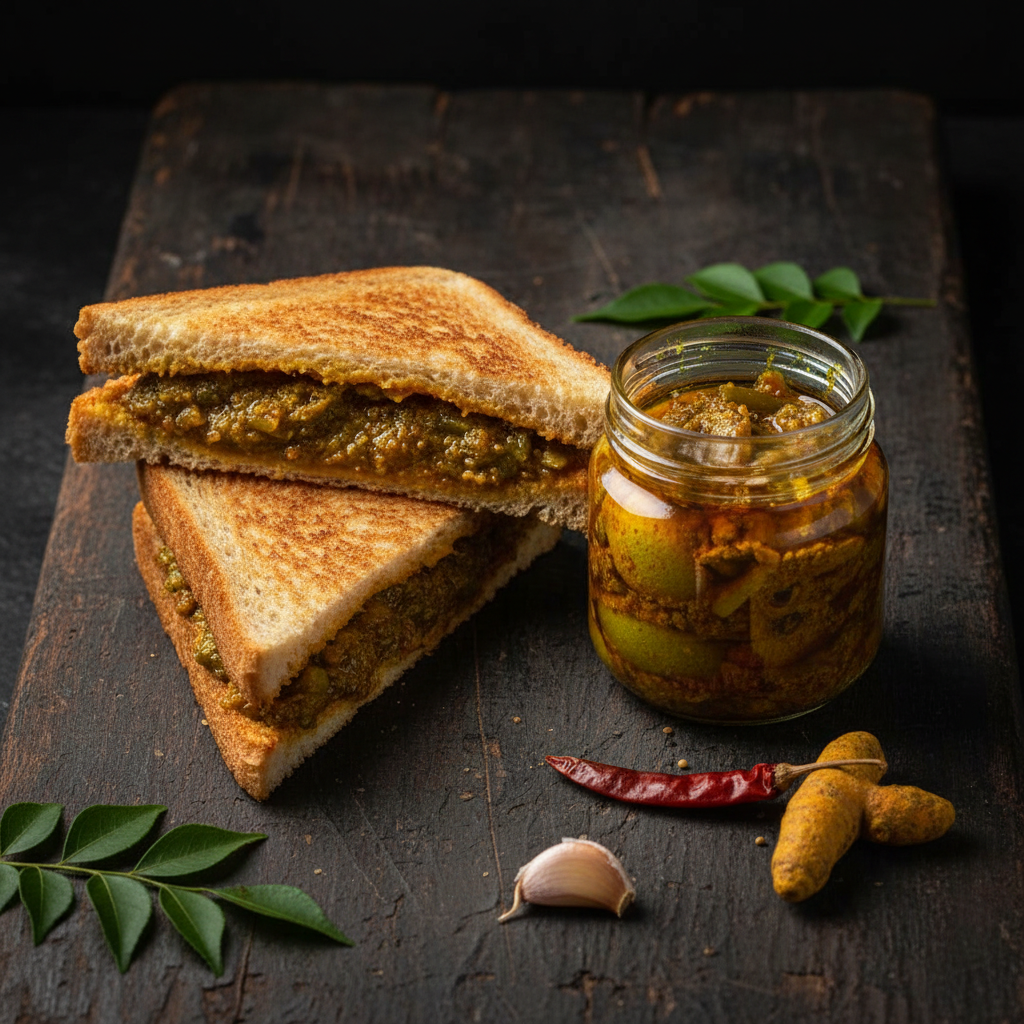 Sandwich with Lime Pickle