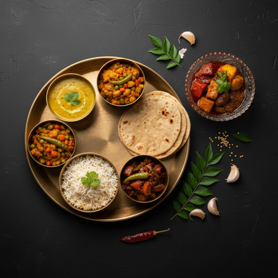 Thali with Pickle Combo