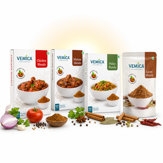 Ultimate Meat and Biryani Masala Combo – Chicken Masala, Mutton Masala, Biryani & Pulav Masala & Garam Masala (4 x 100g)