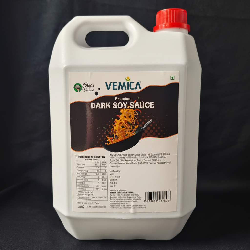 Vemica Dark Soy Sauce - Low Angle