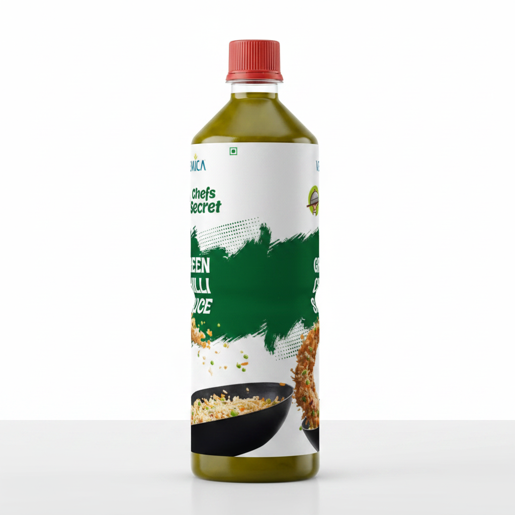Vemica Green Chilli Sauce Right Angle