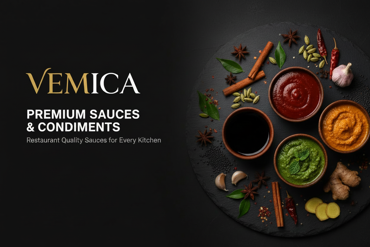 Vemica Sauces & Condiments Banner - No CTA