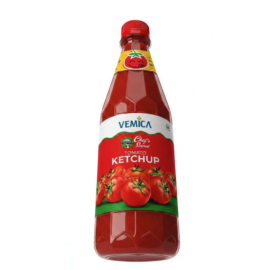 Vemica Tomato Ketchup - Low Angle