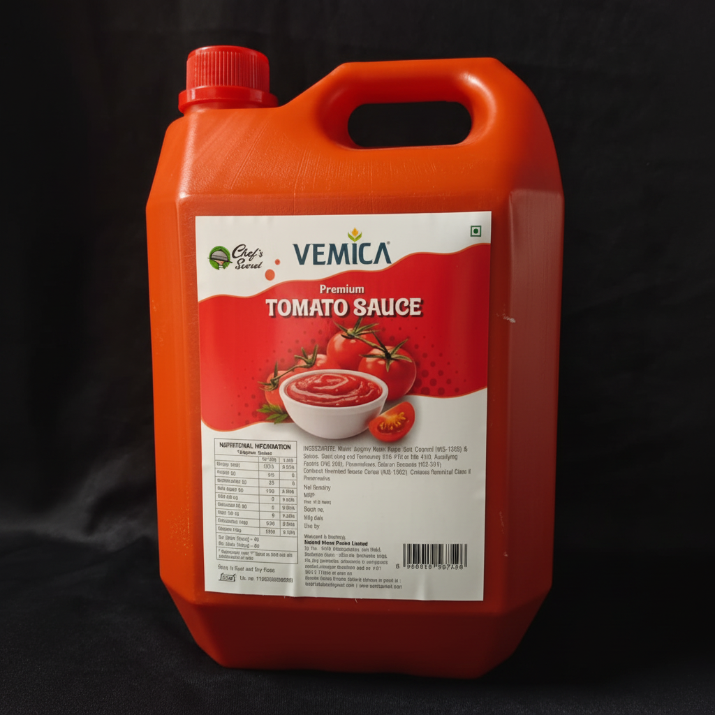 Vemica Tomato Sauce - Low Angle
